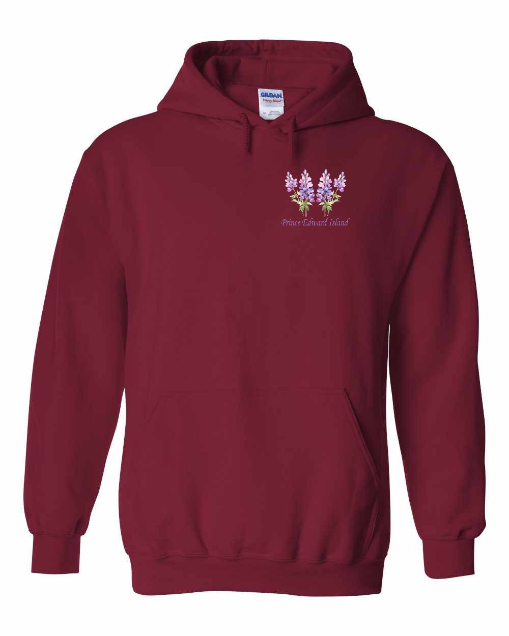 PEI Lupins Left Chest pullover hoodie - Unisex