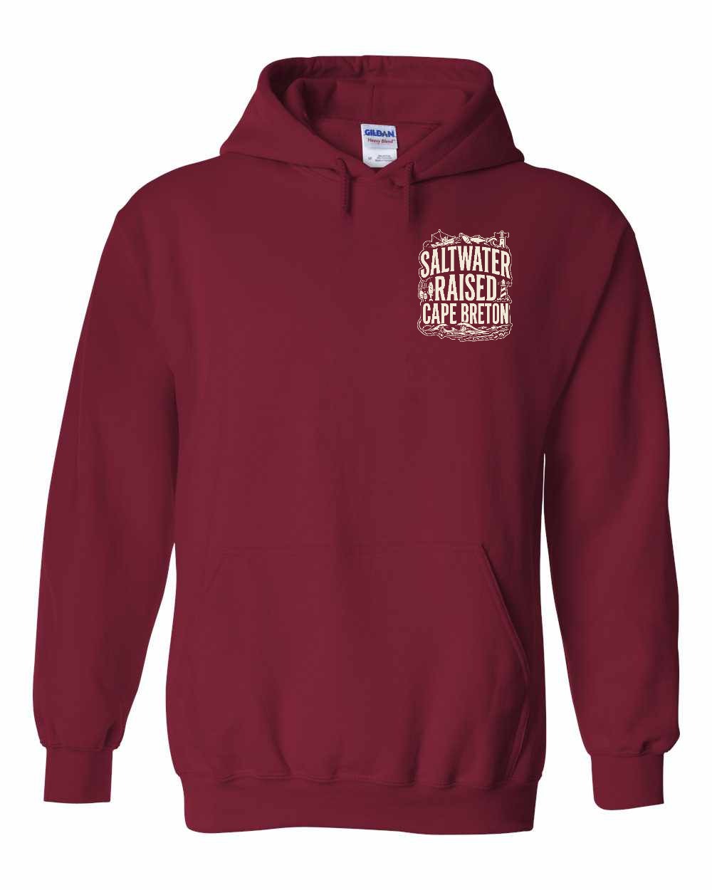 CB Saltwater Raised Folk Left Chest and Back Pullover Hoodie - Unisex