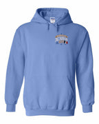 New Brunswick Guy Left Chest Pullover Hoodie in Carolina Blue