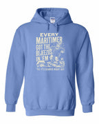Bejezus Pullover Hoodie in Carolina Blue