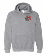 New Mean and Nasty Canadians Left Chest Pullover Hoodie in Graphite Heather