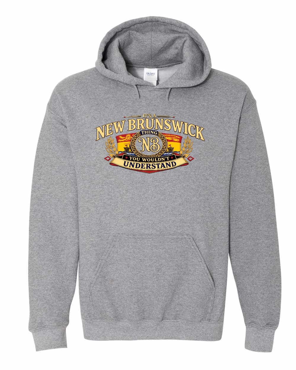 Nb Understand Full Front Pullover Hoodie in Graphite Heather
