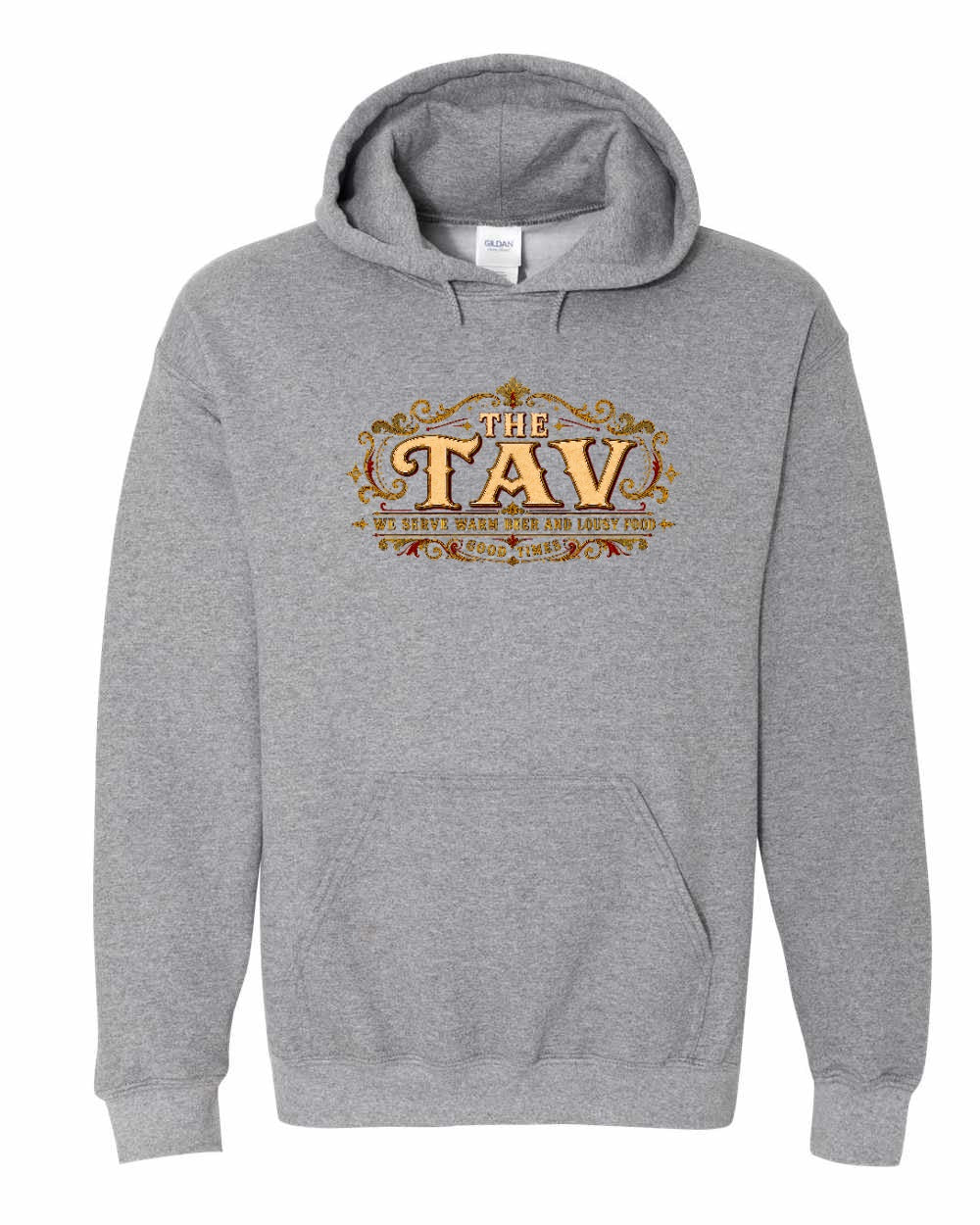The Tav Garment Pullover Hoodie in Graphite Heather