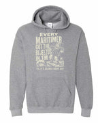 Bejezus Pullover Hoodie in Graphite Heather