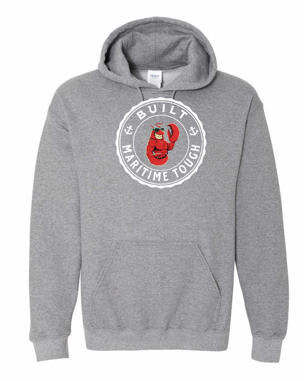 Built Maritime Tough Lobster Pullover Hoodie - Unisex