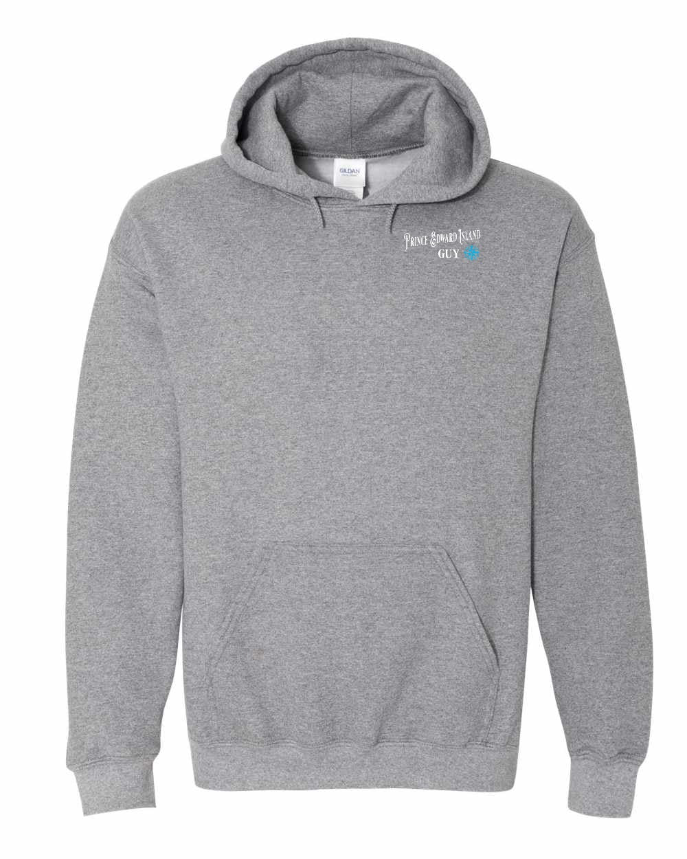PEI Guy Blue Left Chest Pullover Hoodie - Unisex