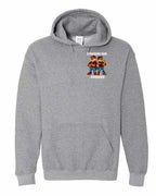 Standing Our Ground Left Chest and Back Pullover Hoodie in Graphite Heather