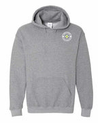 Born and Raised CB Heart Flag Left Chest & Back Pullover Hoodie - Unisex