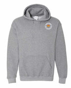 Born and Raised NB Heart Flag Left Chest Pullover Hoodie - Unisex