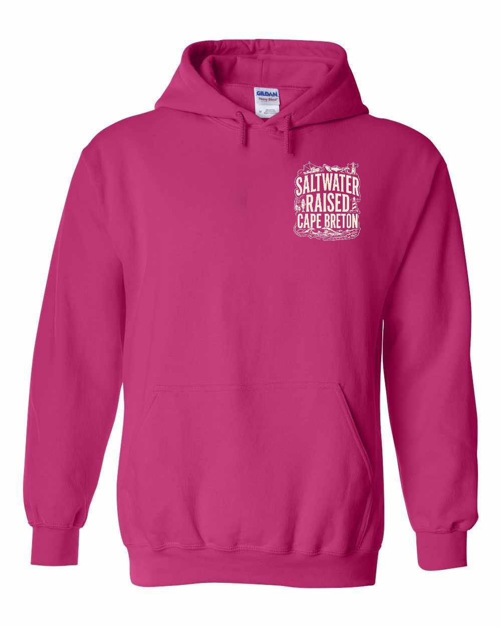 CB Saltwater Raised Folk Left Chest and Back Pullover Hoodie - Unisex