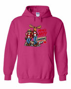 New Mean and Nasty Canadians Pullover Hoodie in Heliconia Pink