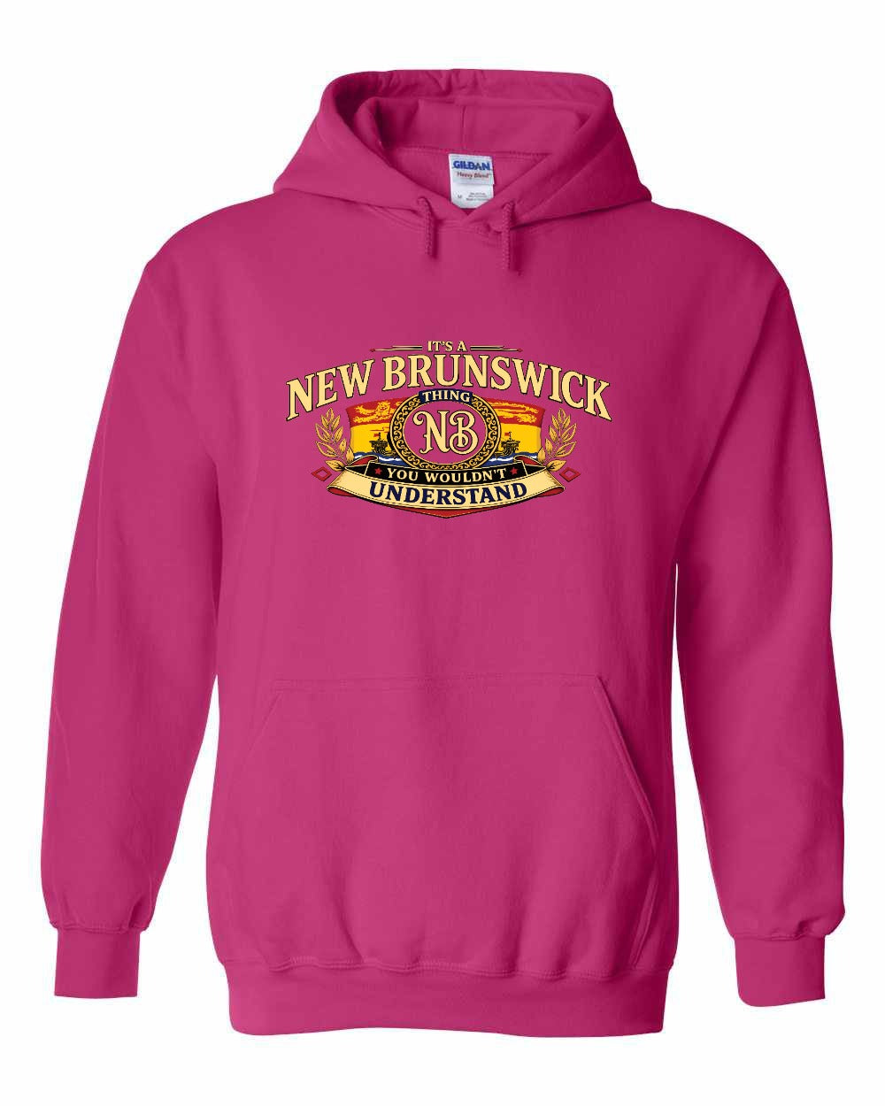 Nb Understand Full Front Pullover Hoodie in Heliconia Pink