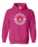 Pictou Born Raised Pullover Hoodie in Heliconia Pink