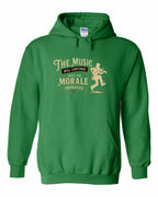 Muisic Will Continue Fiddle Pullover Hoodie in Irish Green