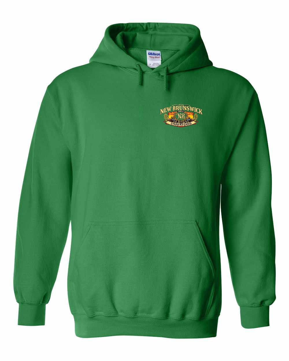 Nb Understand Left Chest and Back Pullover Hoodie in Irish Green