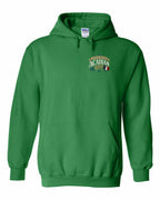 Newfoundland Guy Left Chest Pullover Hoodie in Irish Green