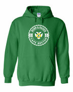 Born and Raised CB Heart Flag Pullover Hoodie - Unisex