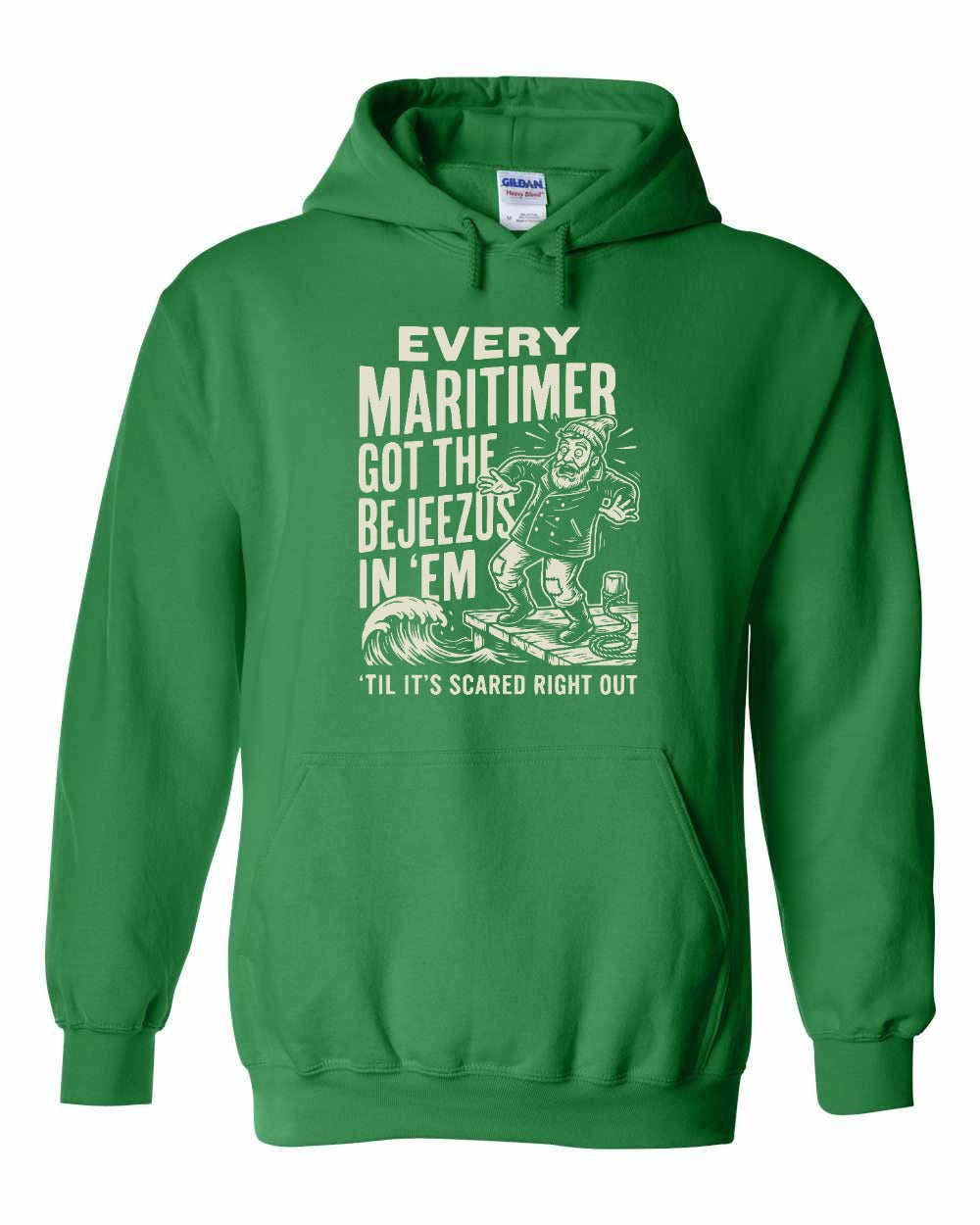Bejezus Pullover Hoodie in Irish Green