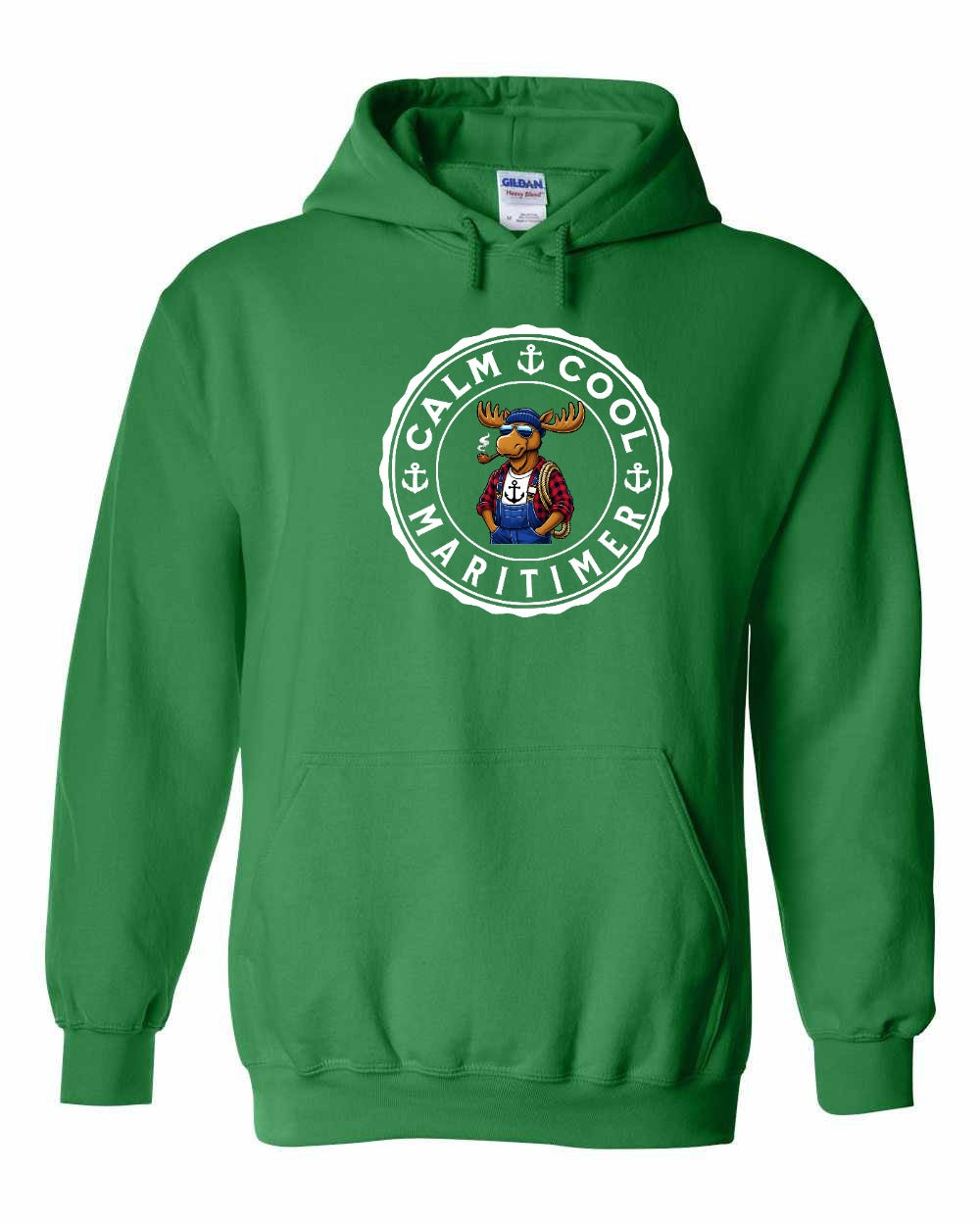 Calm Cool Maritimer Moose Pullover Hoodie - Unisex