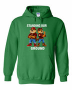 Standing Our Ground Full Front Pullover Hoodie in Irish Green