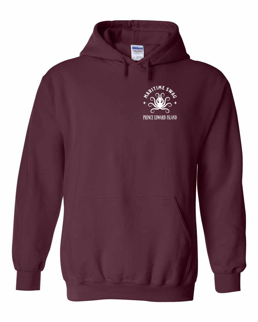 Maritime Swag PEI Octopus Left Chest pullover hoodie - Unisex