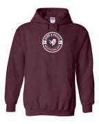 Born and Raised NFLD Heart Flag Pullover Hoodie - Unisex