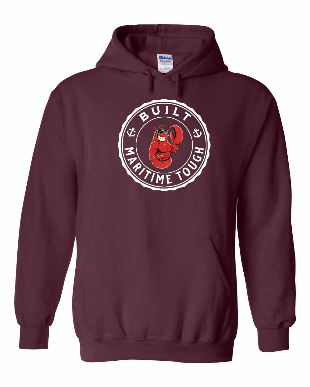 Built Maritime Tough Lobster Pullover Hoodie - Unisex