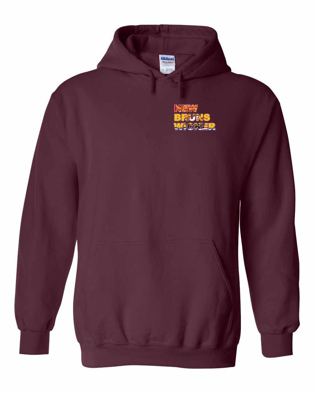 New Bruns wicker Left Chest pullover hoodie - Unisex