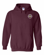 Born and Raised CB Heart Flag Left Chest & Back Pullover Hoodie - Unisex