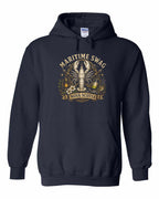 Maritime Swag Lobster Final Pullover Hoodie in Navy