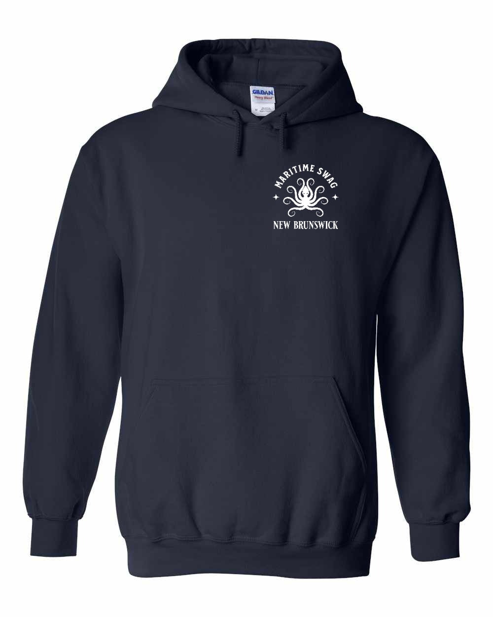 Maritime Swag Octopus NB Left Chest pullover hoodie - Unisex