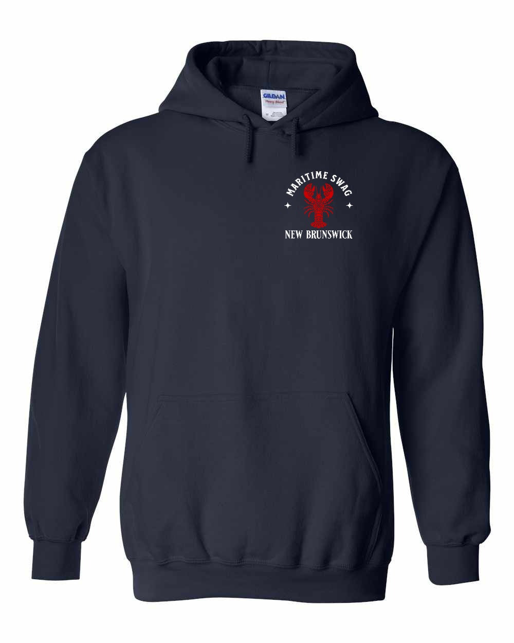 Maritime Swag Red Lobster NB Left Chest pullover hoodie - Unisex