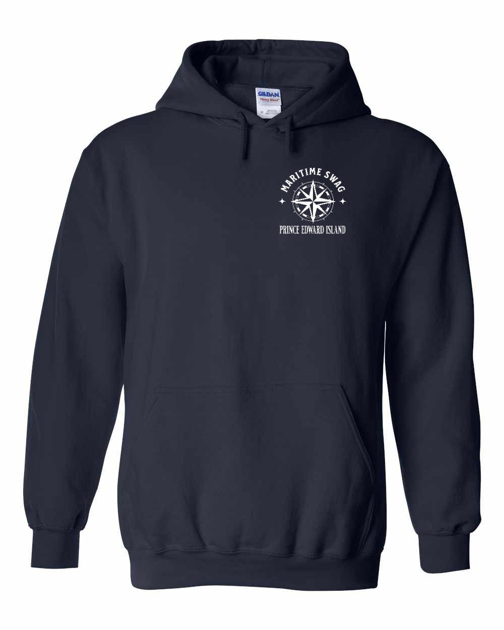 Maritime Swag PEI Compass Left Chest pullover hoodie - Unisex