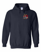 New Mean and Nasty Canadians Left Chest Pullover Hoodie in Navy