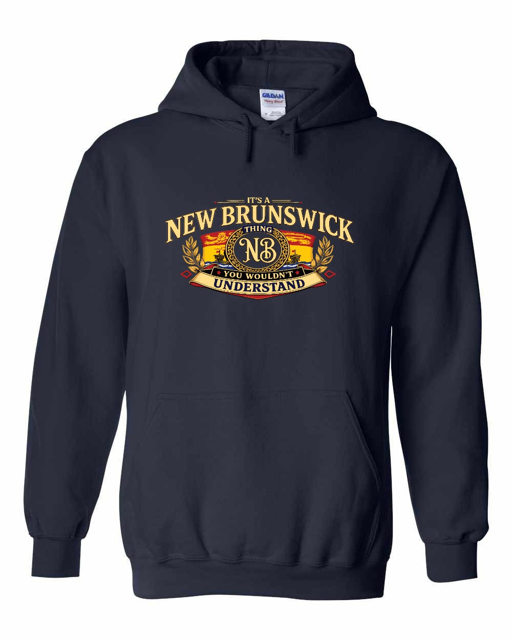 Nb Understand Full Front Pullover Hoodie in Navy