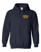 Nb Understand Left Chest and Back Pullover Hoodie in Navy