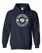 Born and Raised CB Heart Flag Pullover Hoodie - Unisex