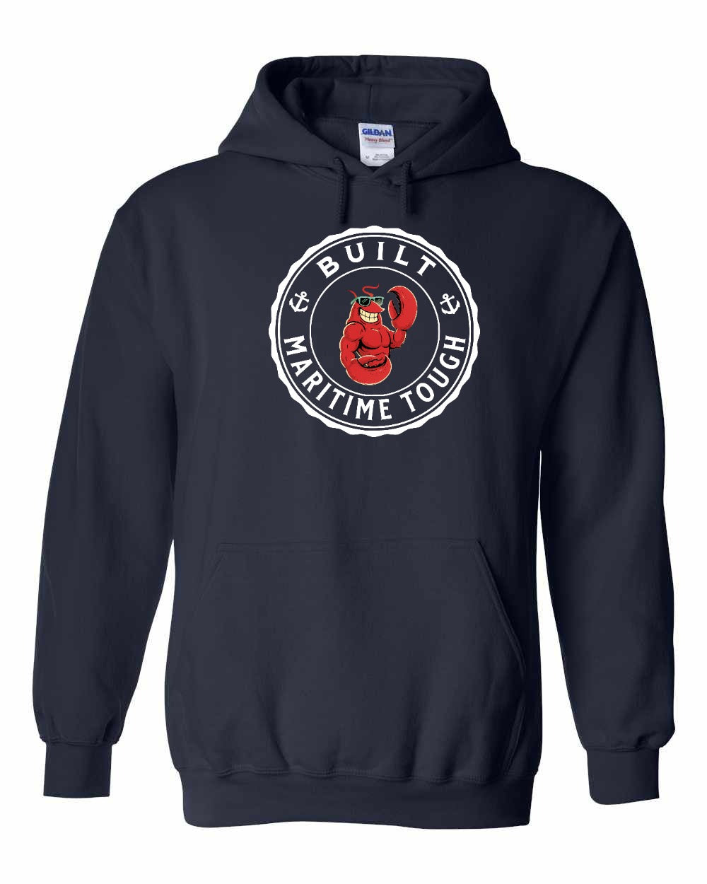 Built Maritime Tough Lobster Pullover Hoodie - Unisex