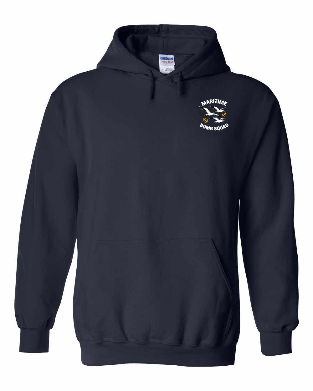 Maritime Bomb Squad Left Chest & Back Pullover Hoodie - Unisex