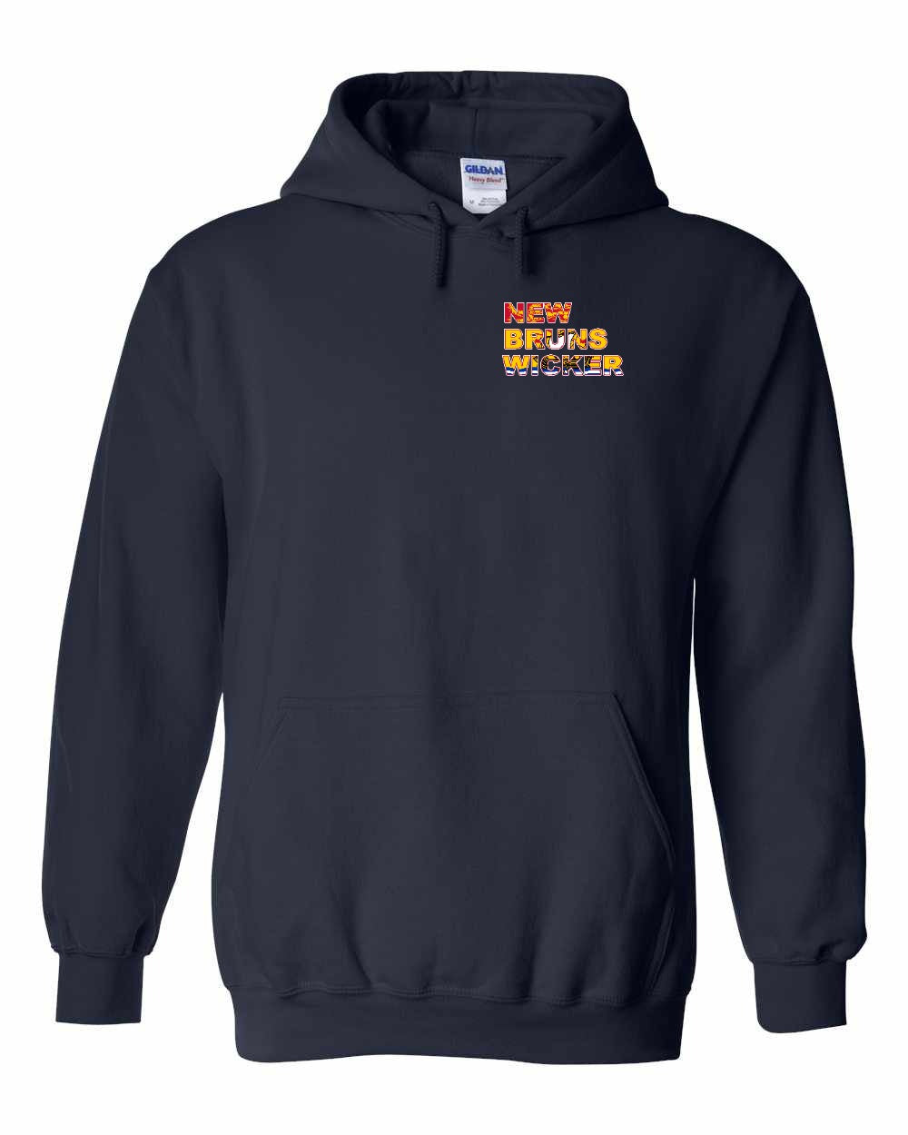 New Bruns wicker Left Chest pullover hoodie - Unisex
