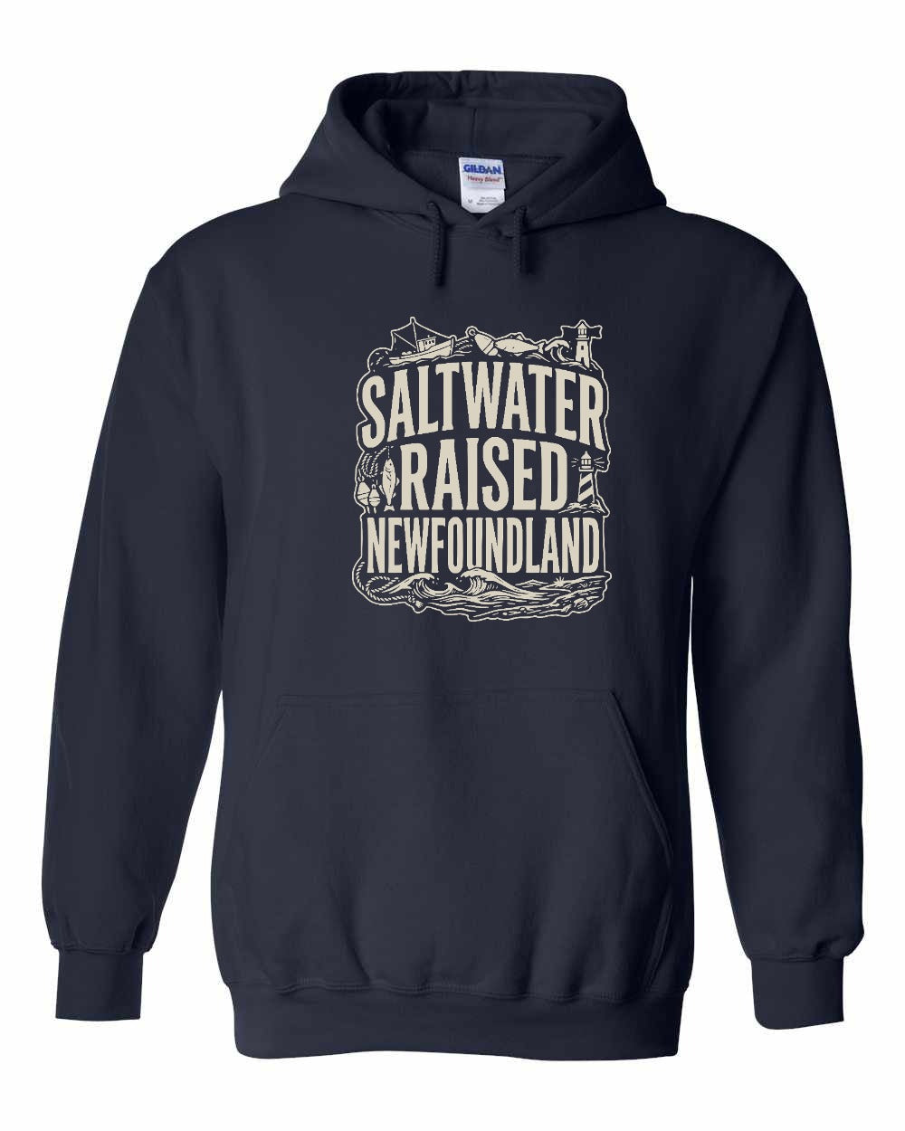 NFLD Saltwater Raised Folk Pullover Hoodie - Unisex