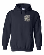 PEI Saltwater Raised Folk Left Chest Pullover Hoodie - Unisex
