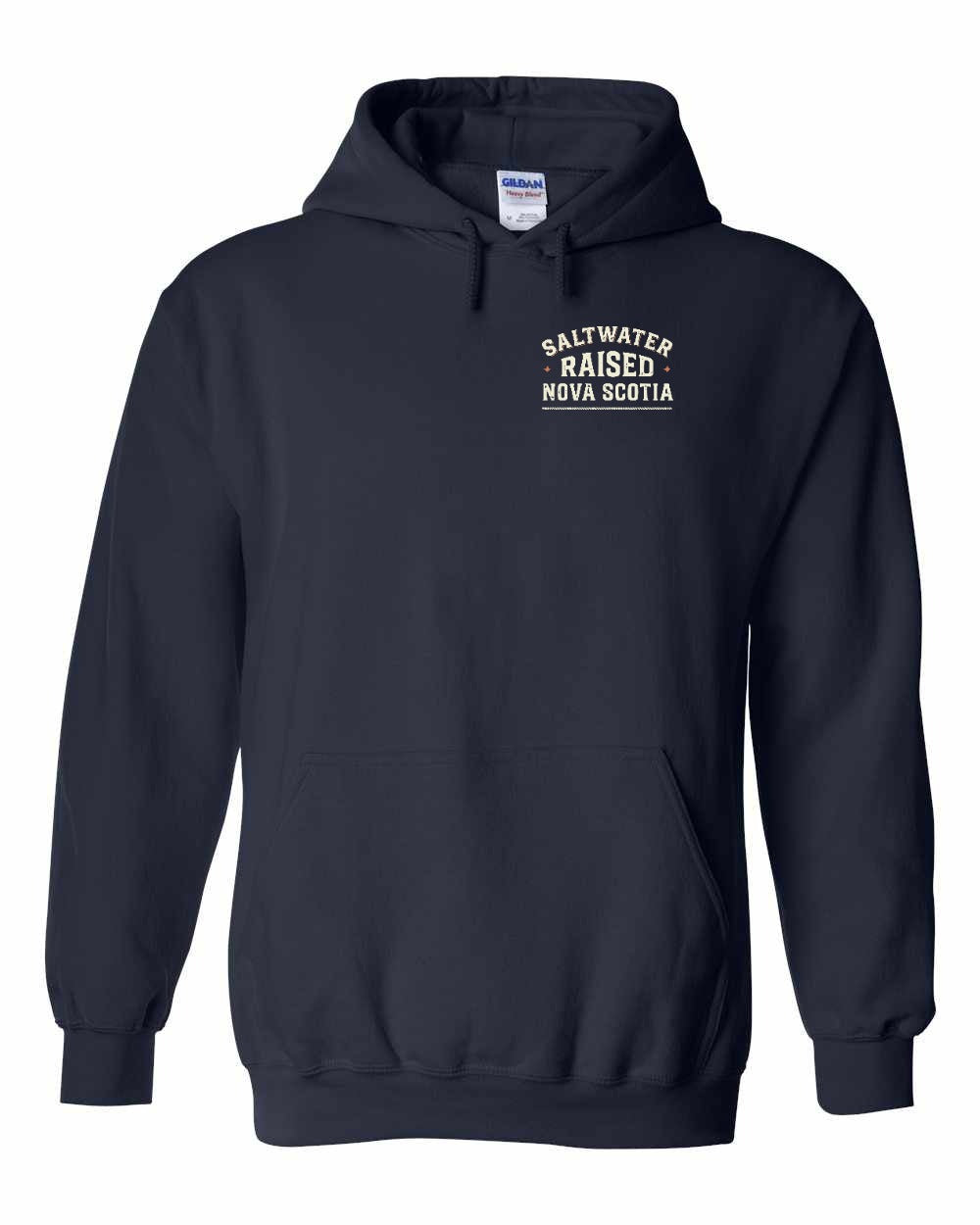 Saltwater Raised NS Sign Left Chest Pullover Hoodie - Unisex