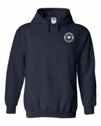 Born and Raised CB Heart Flag Left Chest & Back Pullover Hoodie - Unisex