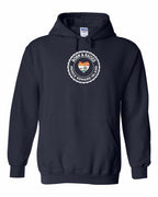 Born and Raised PEI Heart Flag Pullover Hoodie - Unisex