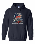Trap Life Pullover Hoodie in Navy