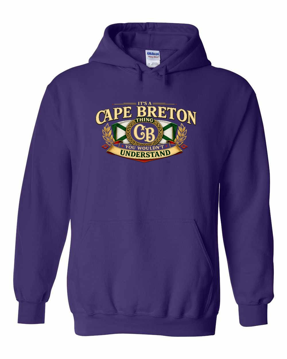 Cb Understand Flag Pullover Hoodie in Purple