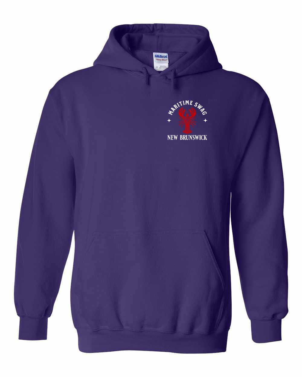 Maritime Swag Red Lobster NB Left Chest pullover hoodie - Unisex