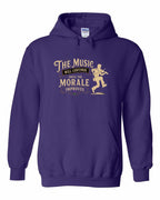 Muisic Will Continue Fiddle Pullover Hoodie in Purple