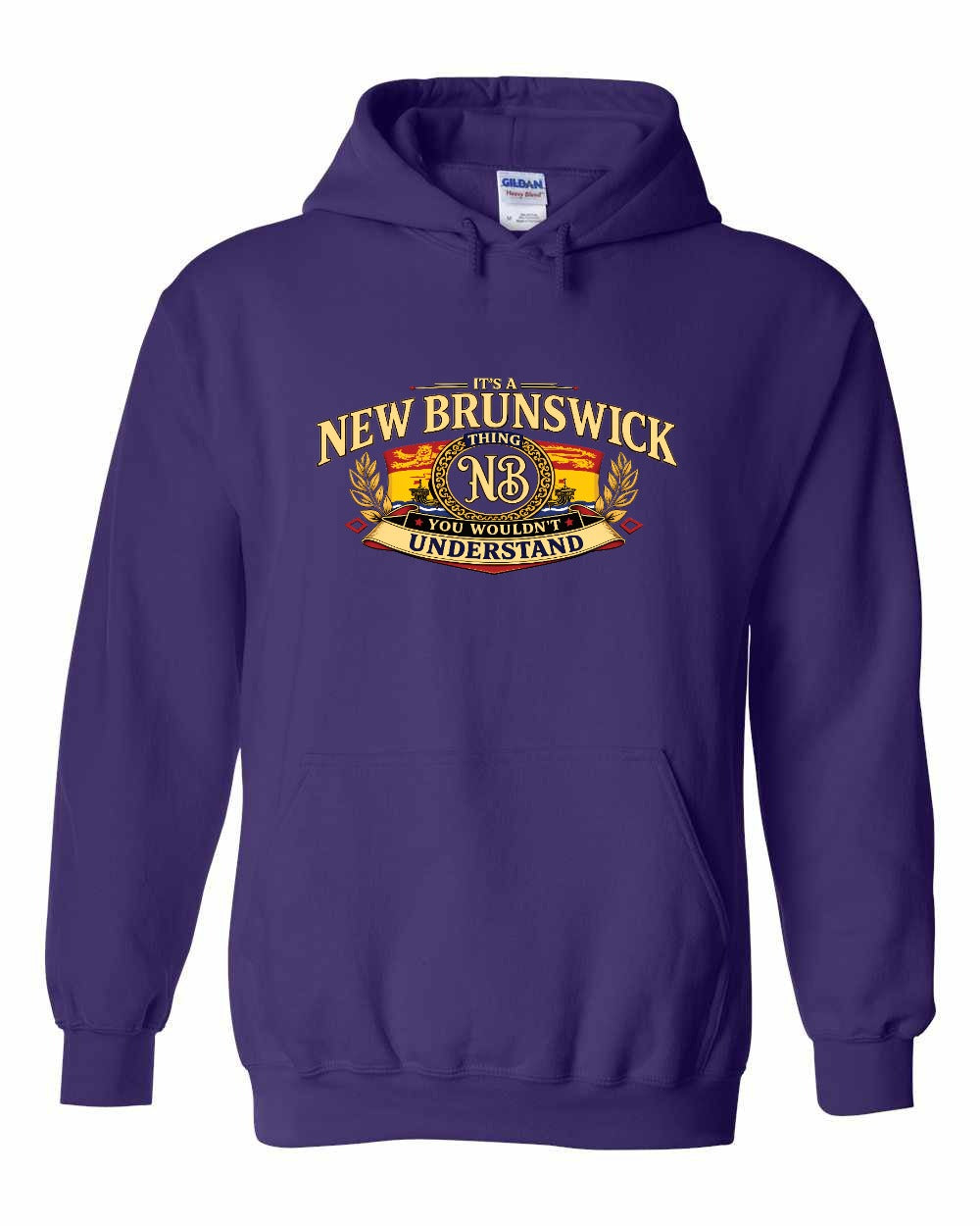 Nb Understand Full Front Pullover Hoodie in Purple